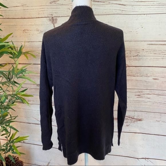 RDI Deep V-Neck Tunic Knit Split Hem Sweater NWT - Picture 5 of 7